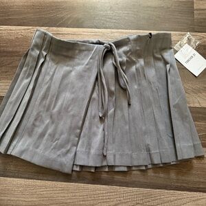 Forever 21 Gray Skirt with Tie Detail